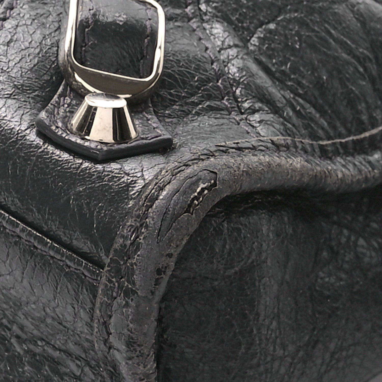 Balenciaga Agneau Classic Silver Hardware Mini City Gris Fossile 11 of 15