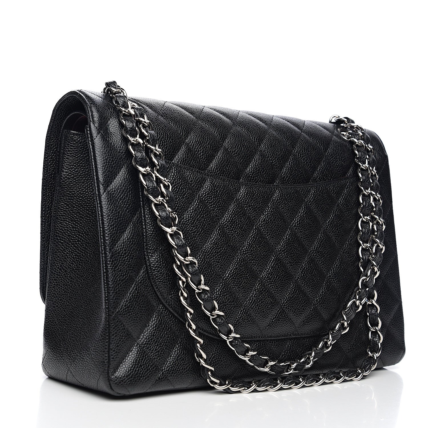 Chanel Caviar Quilted Maxi Double Flap Black 2 of 9