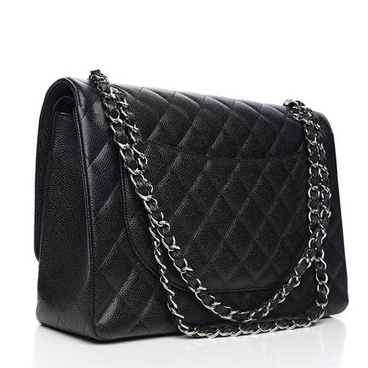 Chanel Caviar Quilted Maxi Double Flap Black 2 of 9