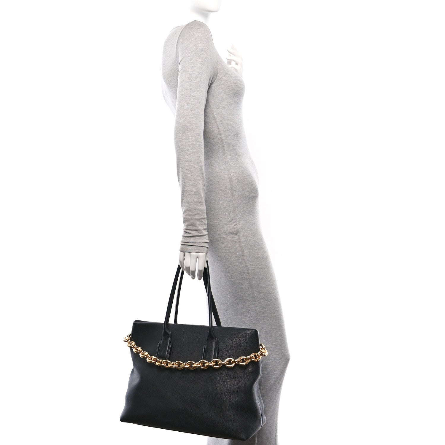 Bottega Veneta Grained Calfskin Saint Germain Medium Tote Black 2 of 9