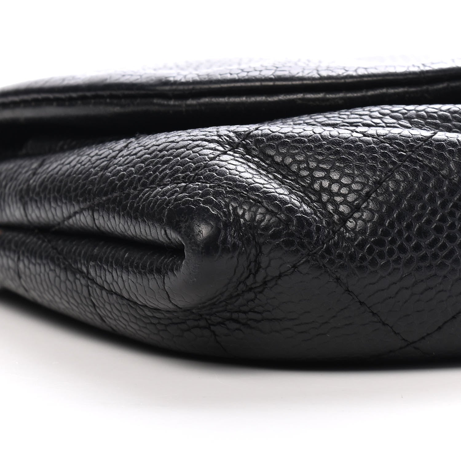 Chanel Caviar Half Moon Wallet On Chain WOC Black 9 of 10
