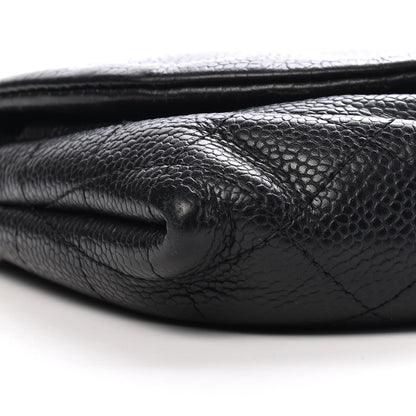 Chanel Caviar Half Moon Wallet On Chain WOC Black 9 of 10
