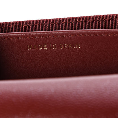 Chanel Iridescent Caviar Quilted Flap Card Holder Wallet Burgundy 6 of 7