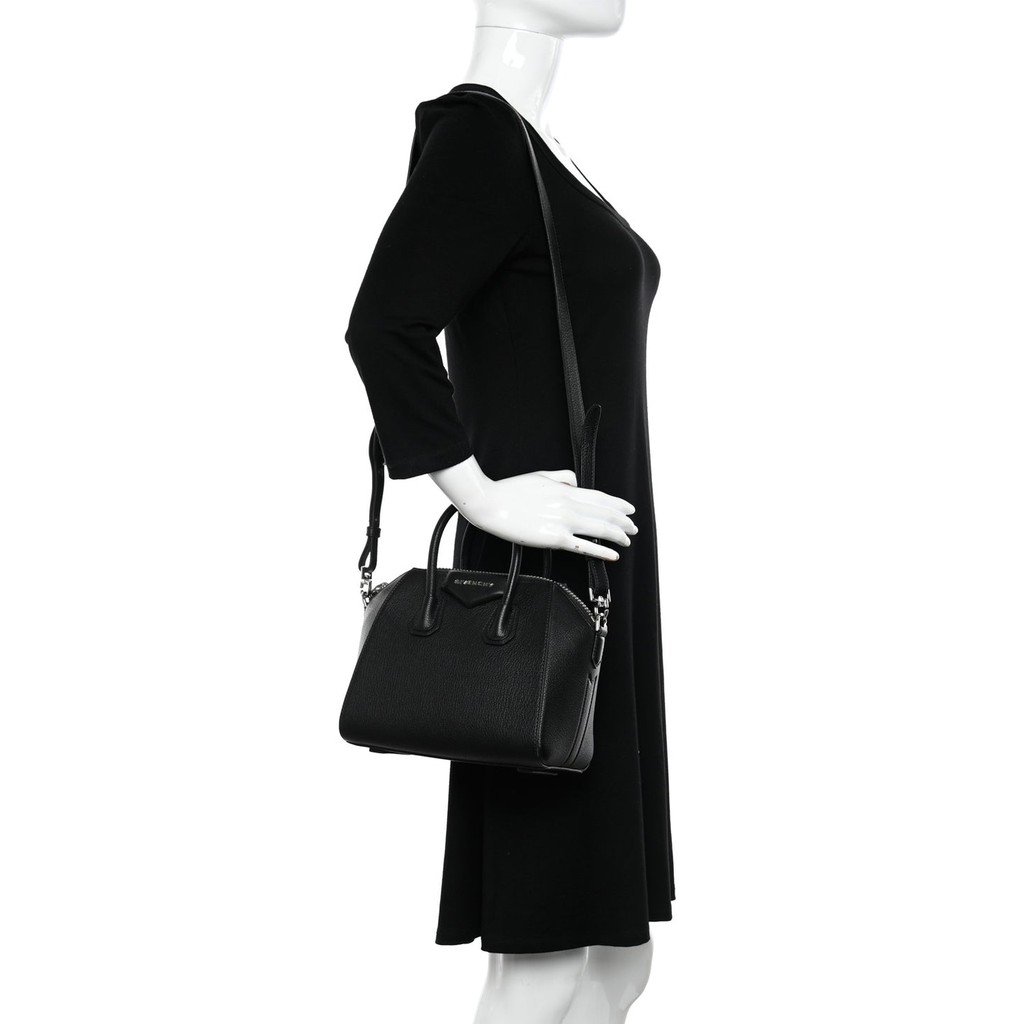 Sugar Goatskin Mini Antigona Black