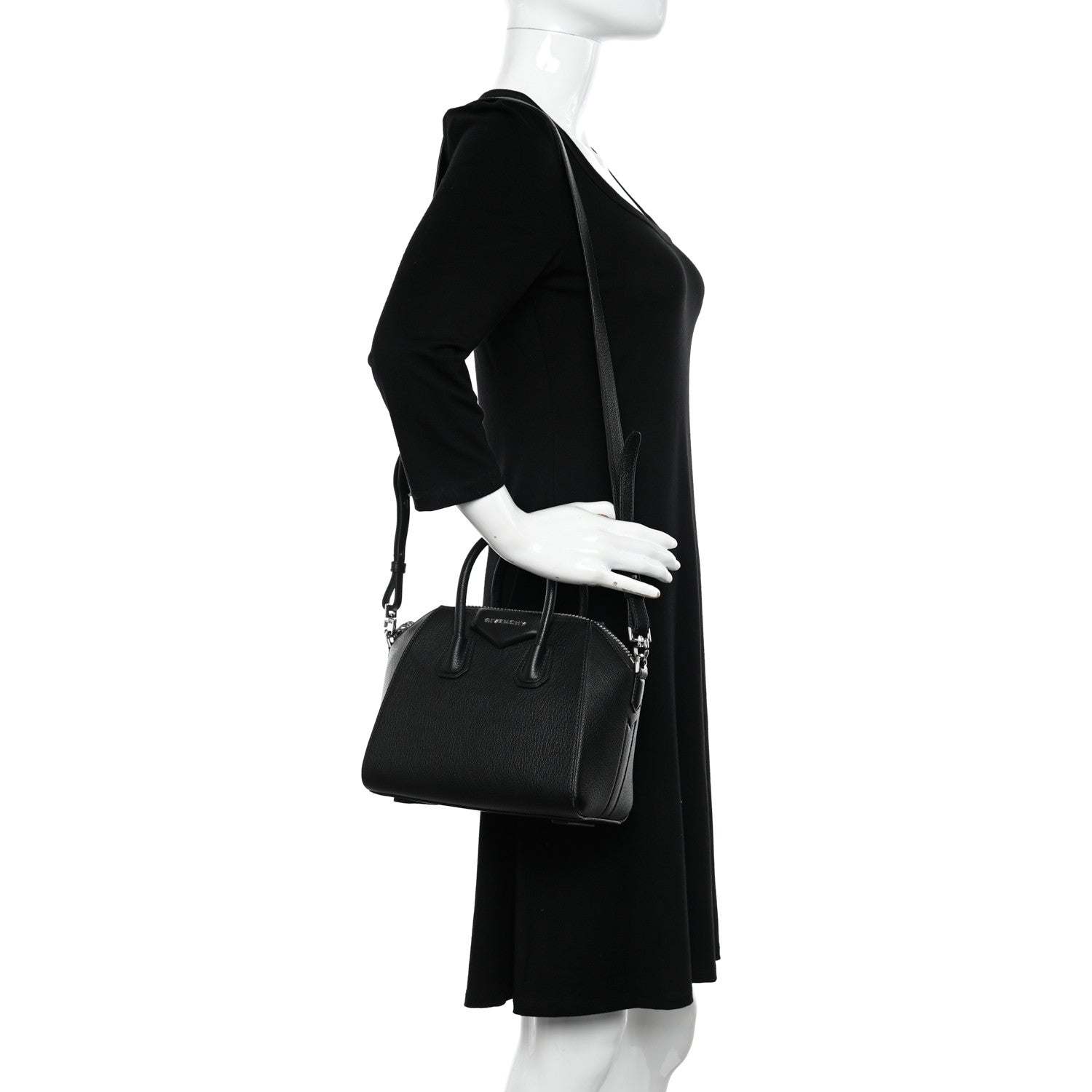 Givenchy Sugar Goatskin Mini Antigona Black 2 of 13