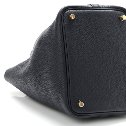 Hermes Taurillon Clemence Picotin Lock 18 PM Bleu Nuit 9 of 11