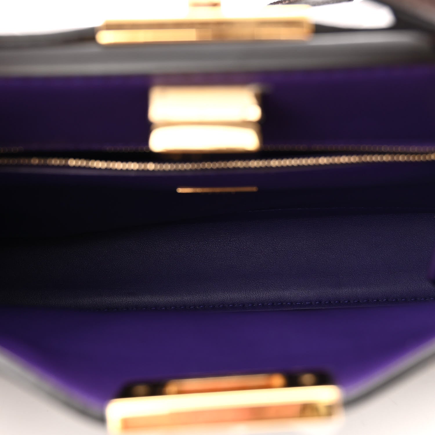 Fendi Vitello Tahiti Burro Bi-Color Medium Peekaboo Iconic Essentially Satchel Maya Purple Rain 5 of 10
