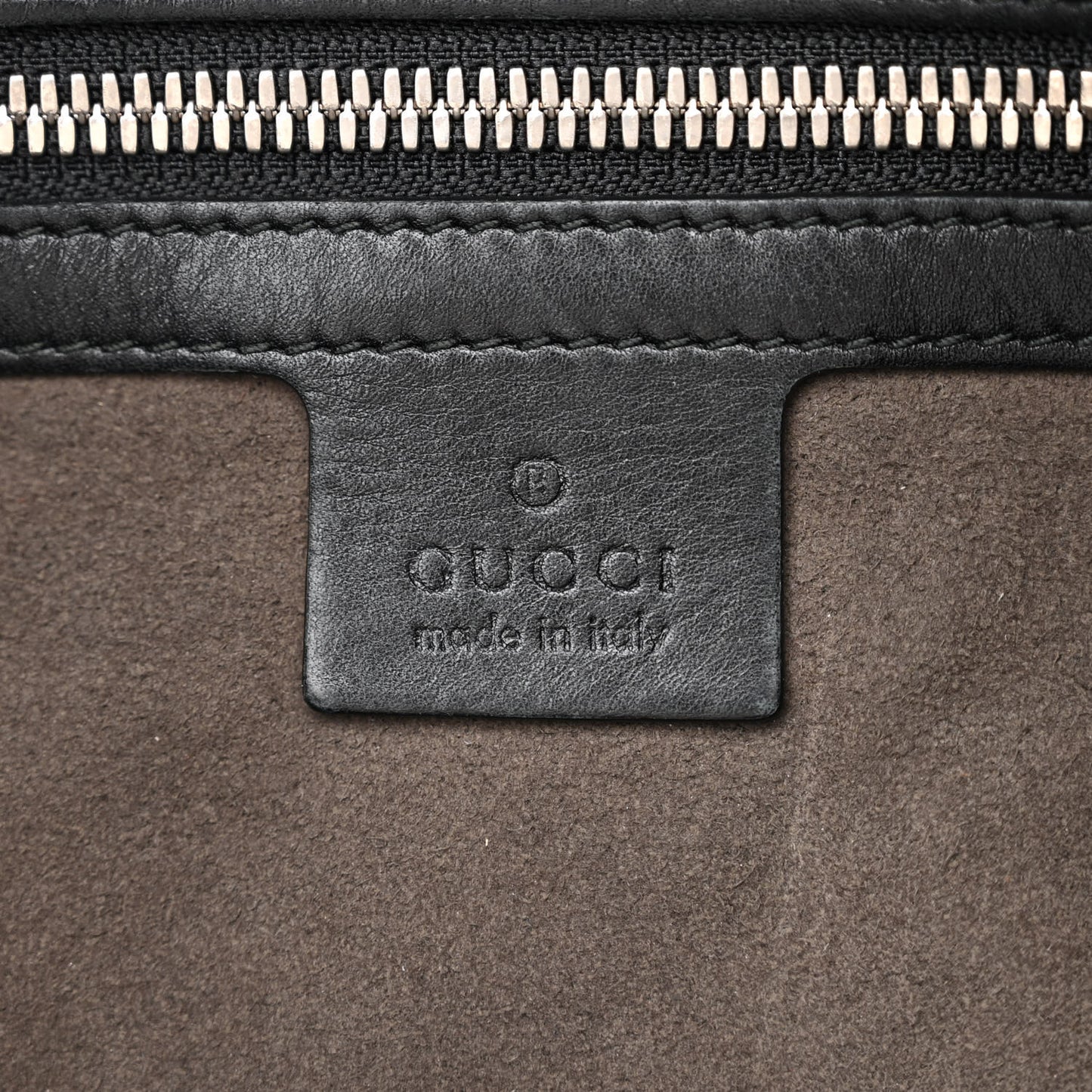 Guccissima Medium Flat Messenger Bag Black