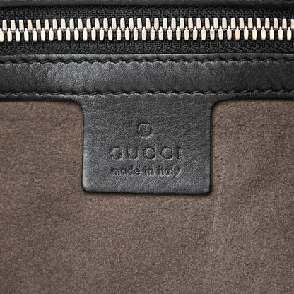 Gucci Guccissima Medium Flat Messenger Bag Black 6 of 16