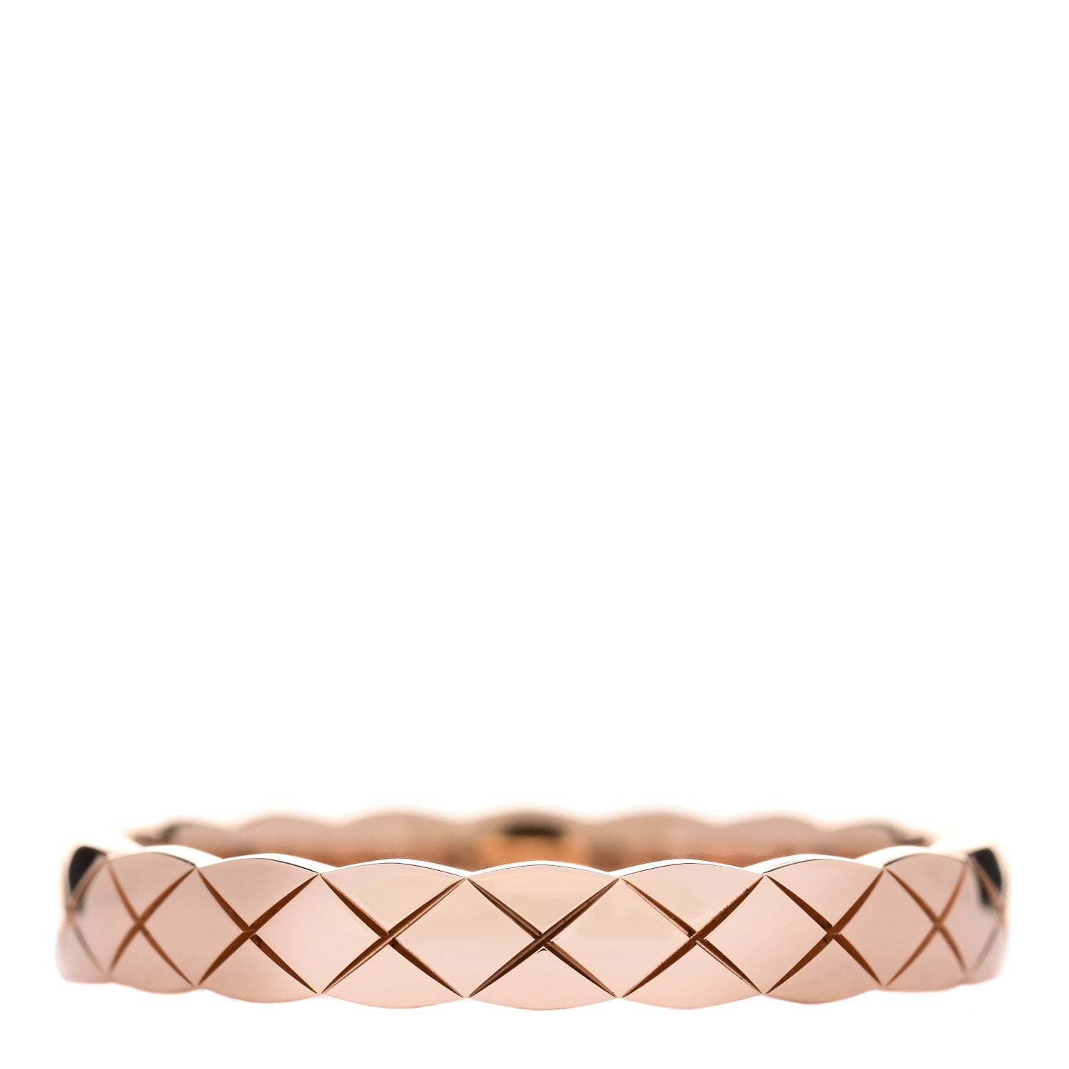 Chanel 18K Beige Gold Mini Coco Crush Ring 58 8.25 1 of 7