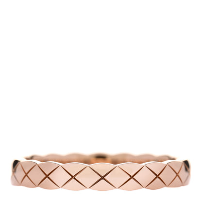 Chanel 18K Beige Gold Mini Coco Crush Ring 58 8.25 1 of 7