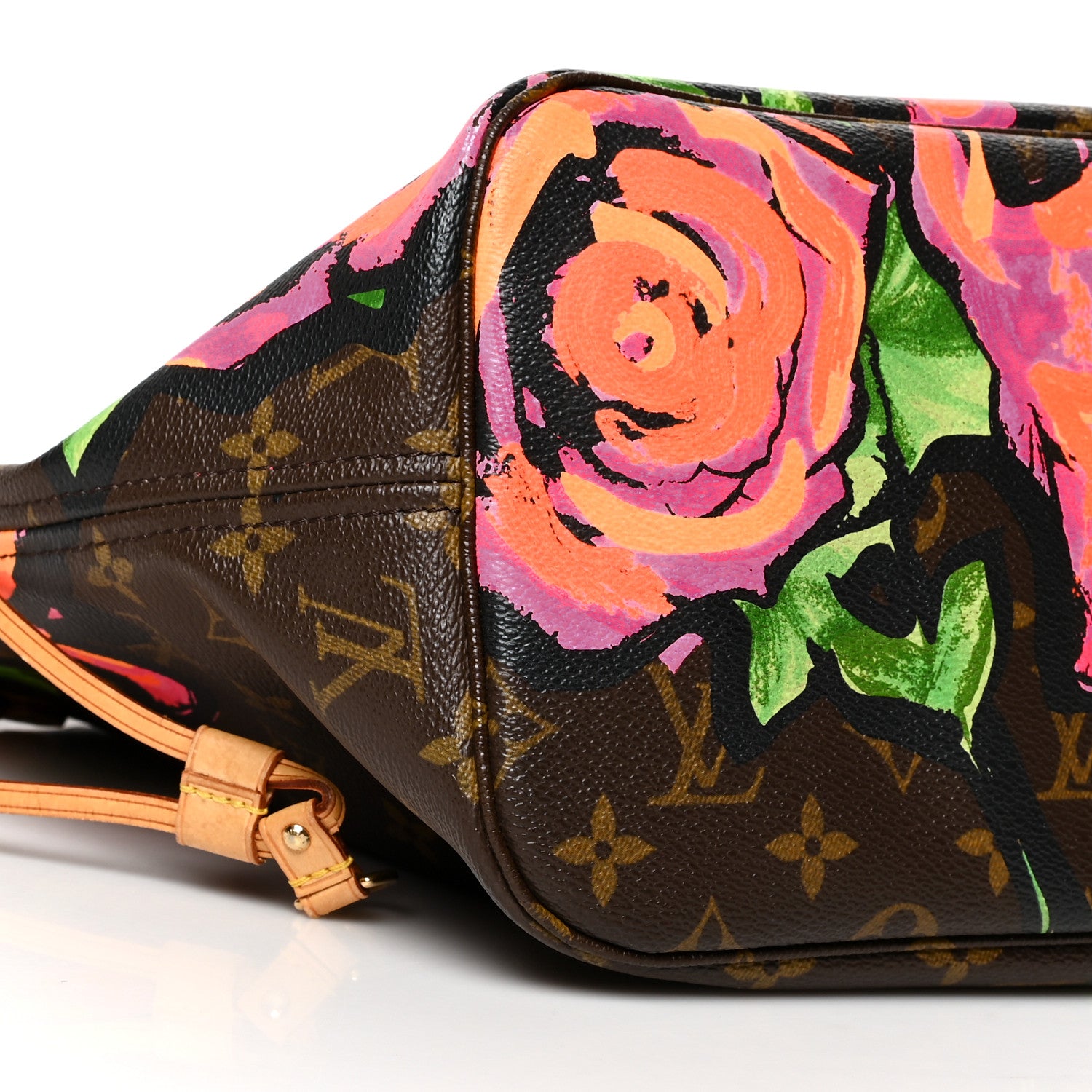 Louis Vuitton Monogram Roses Neverfull MM 8 of 9