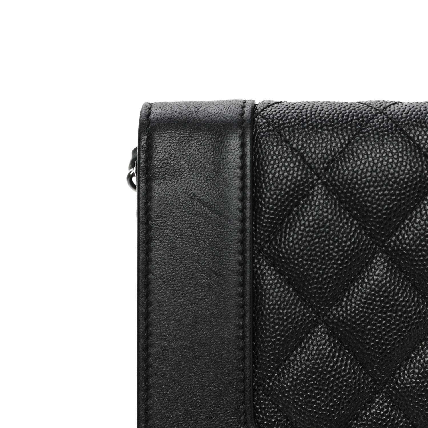 Chanel Caviar Quilted Vintage Mademoiselle Wallet On Chain WOC Black 11 of 20