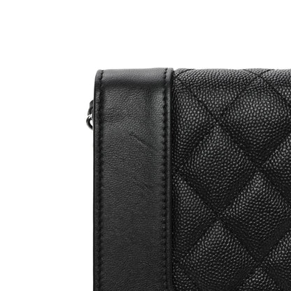 Chanel Caviar Quilted Vintage Mademoiselle Wallet On Chain WOC Black 11 of 20