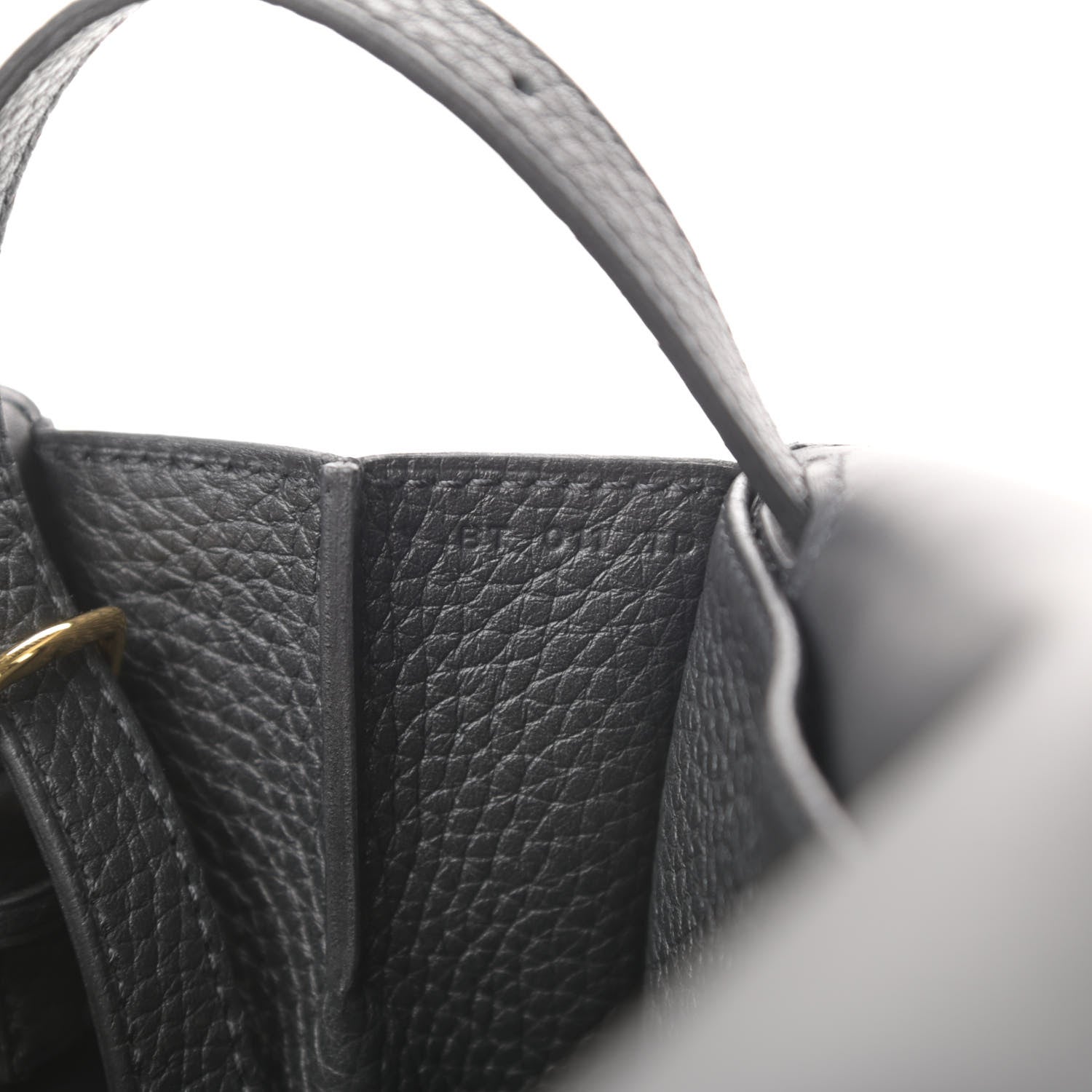 Hermes Taurillon Clemence Halzan 25 Black 9 of 13