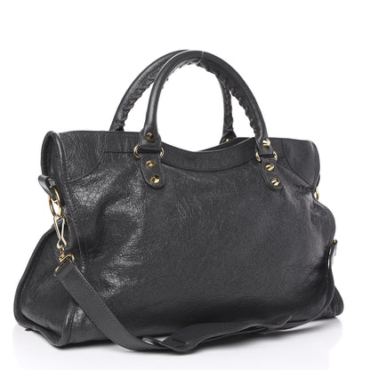 Balenciaga Agneau Classic Gold Hardware City Gris Fossile Anthracite 2 of 9