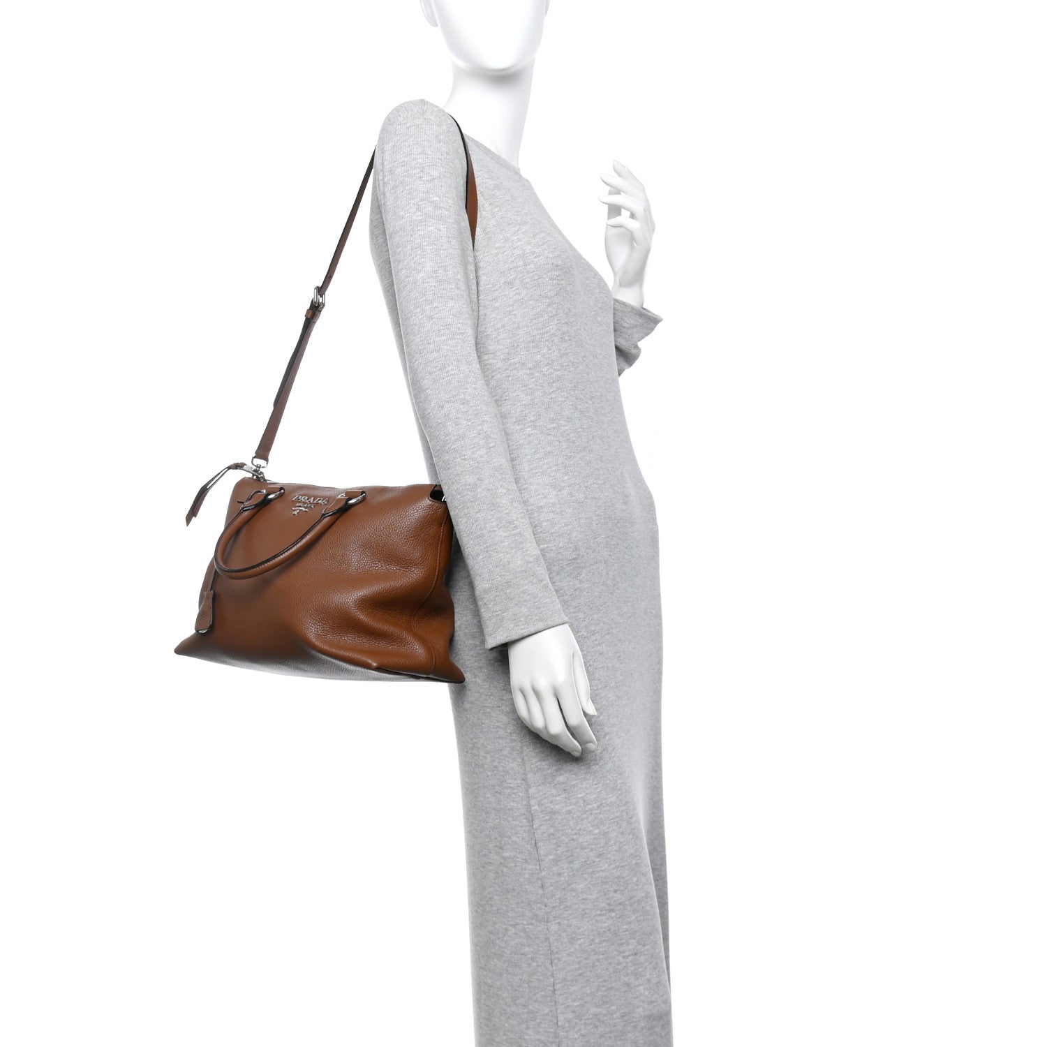 Prada Vitello Phenix Tote Nocciolo 2 of 11