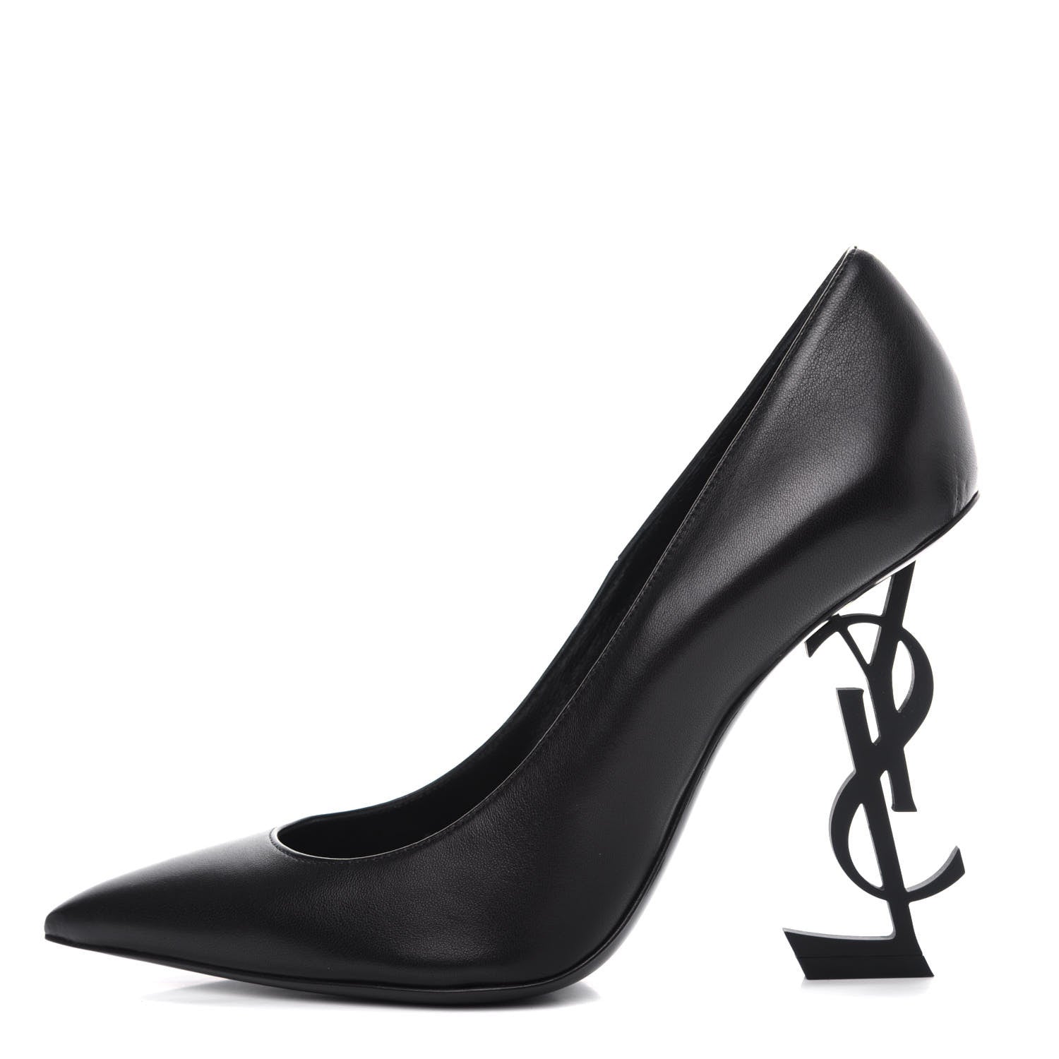 Saint Laurent Calfskin Opyum 110 Pumps 37 Black 1 of 11
