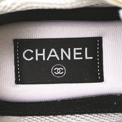 Chanel Fabric CC Womens Sneakers 36.5 Light Beige 7 of 9