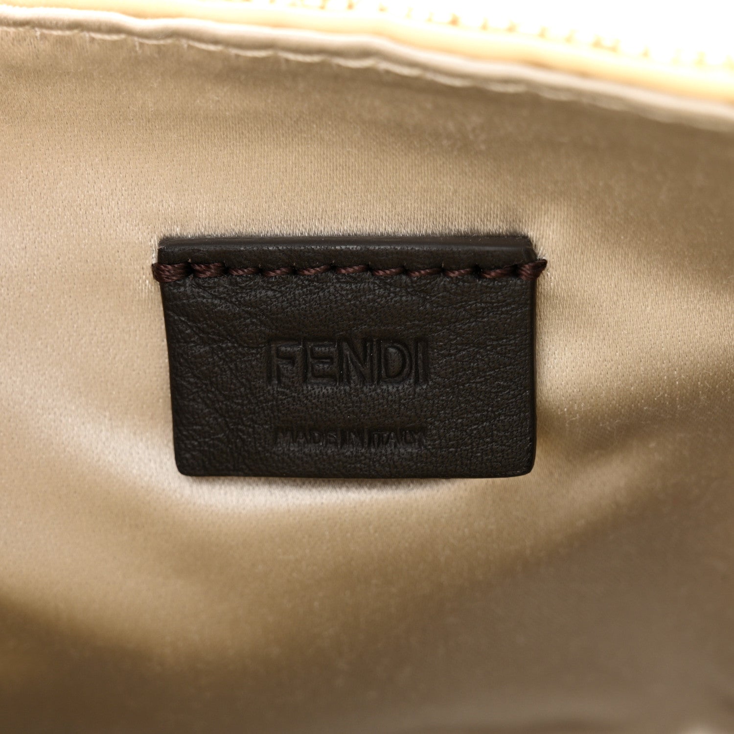 Fendi Sequin Paillettes Vitello Grace Sex and the City Mini Baguette Oro Chiaro 6 of 10