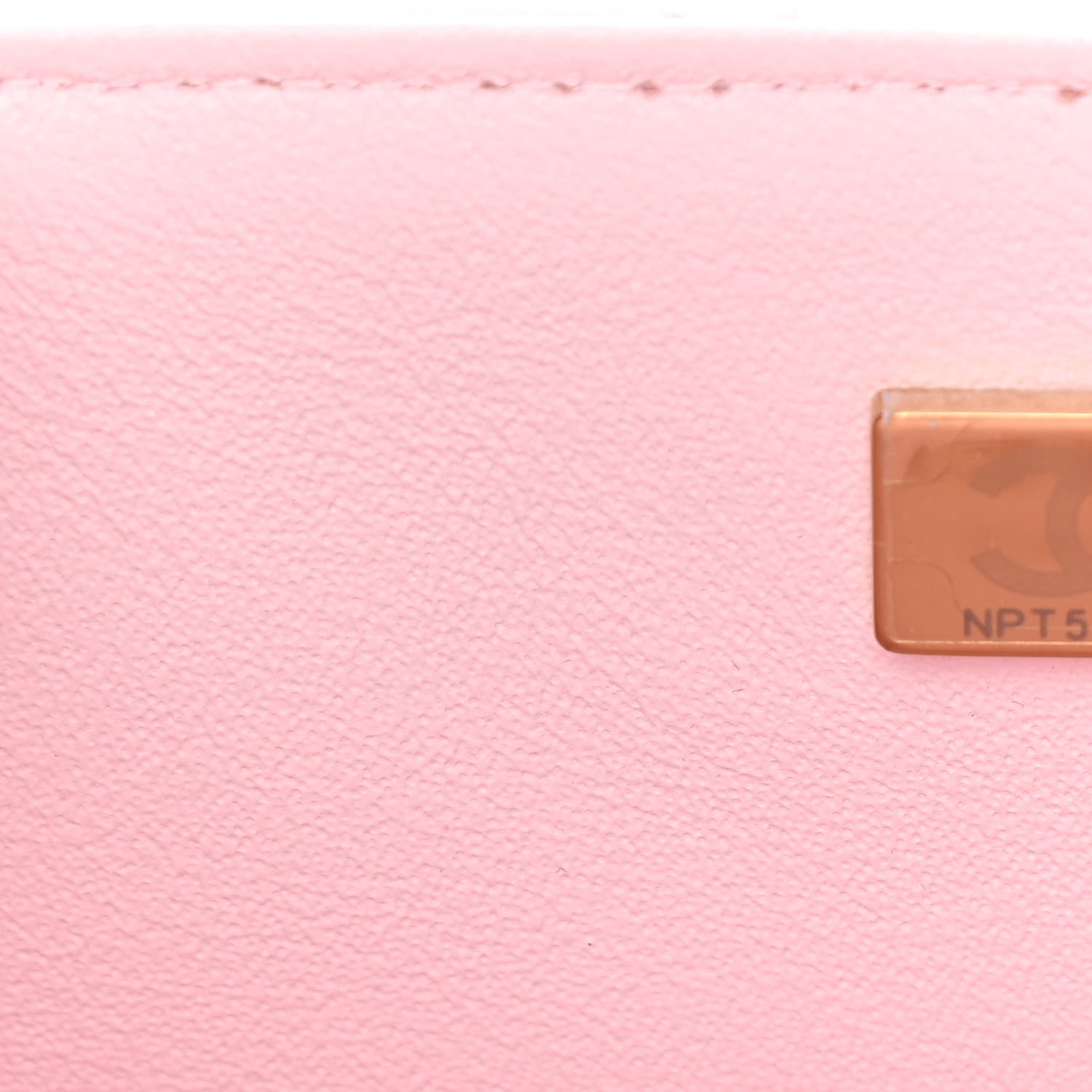 Chanel Lambskin Quilted Mini Top Handle Rectangular Flap Light Pink 7 of 13