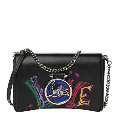 Christian Louboutin Calfskin Love RubyLou Clutch Black 1 of 14