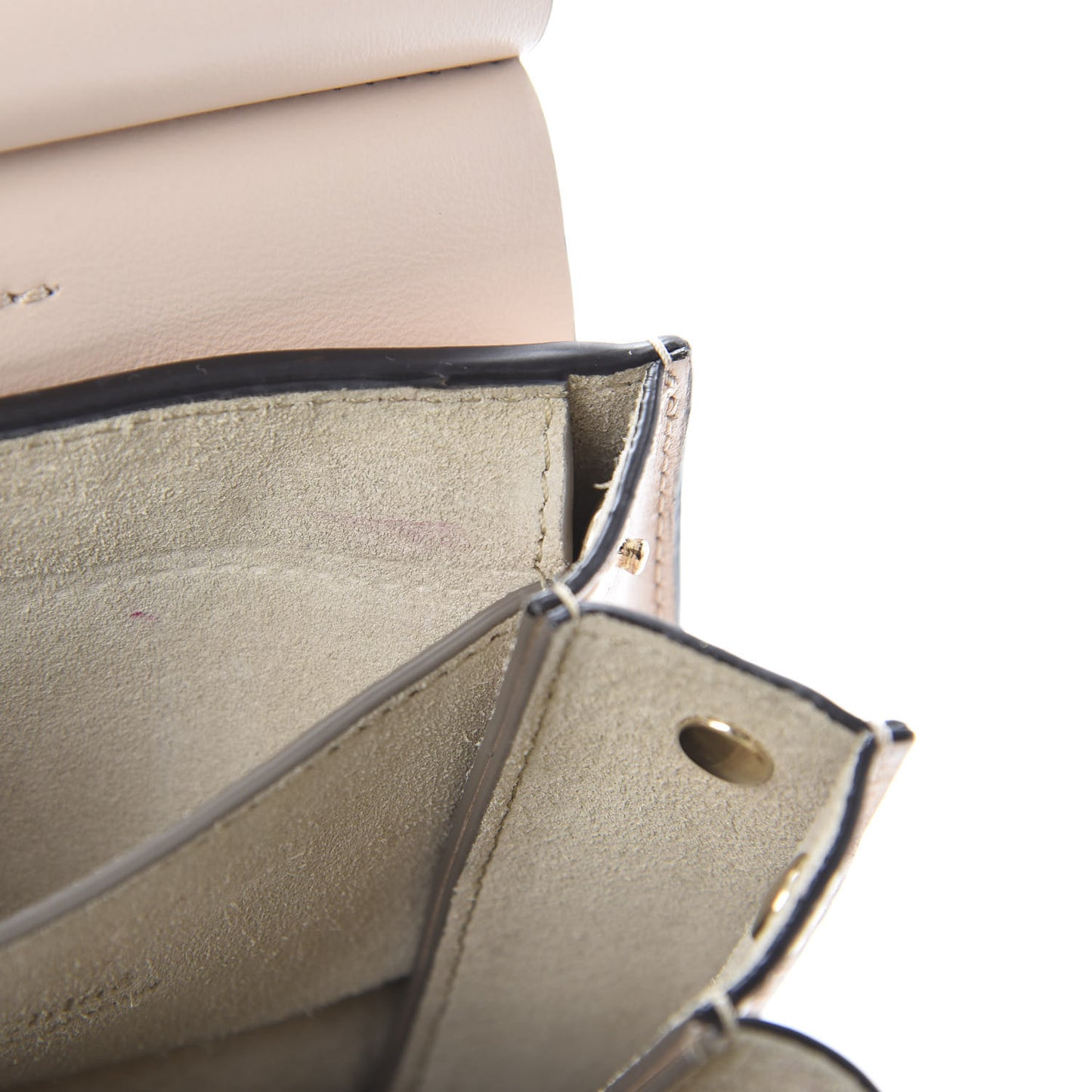 Suede Calfskin Mini Faye Bracelet Bag