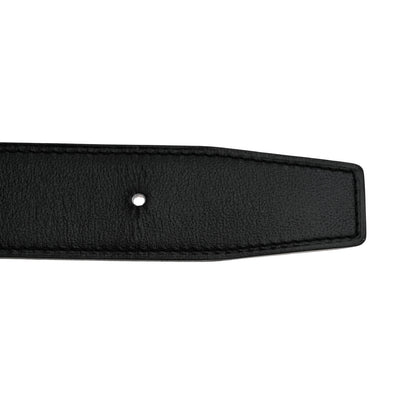Hermes Box Togo 32mm Au Carre H Belt 85 Black Gold 5 of 9