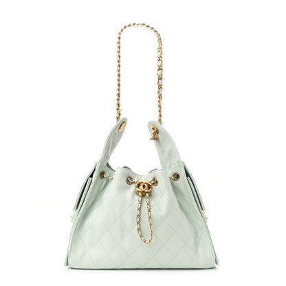 Chanel Caviar Quilted Small Chanel 25 Handbag Light Green 1 of 10