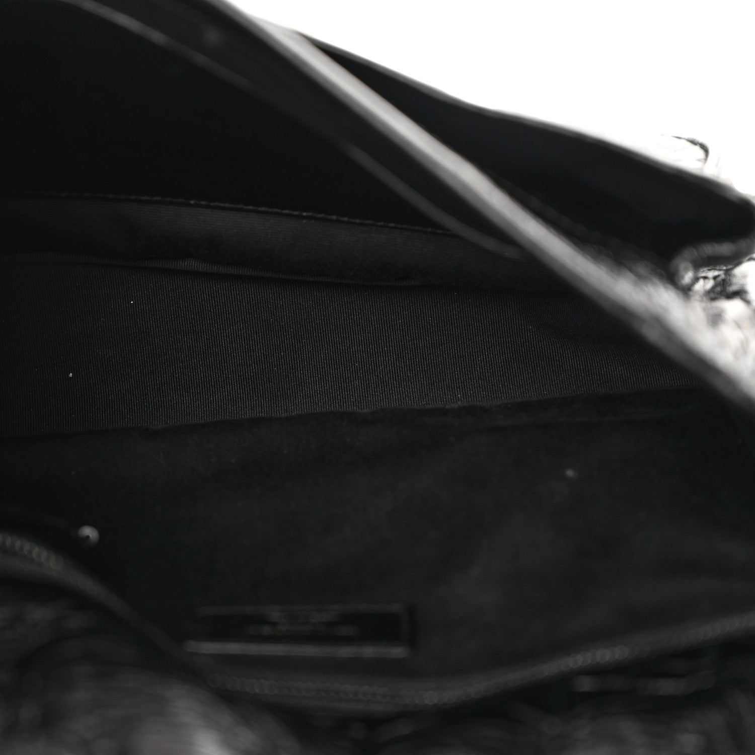 Saint Laurent Crinkled Calfskin Matelasse Monogram Medium Niki Chain Satchel Black 5 of 10