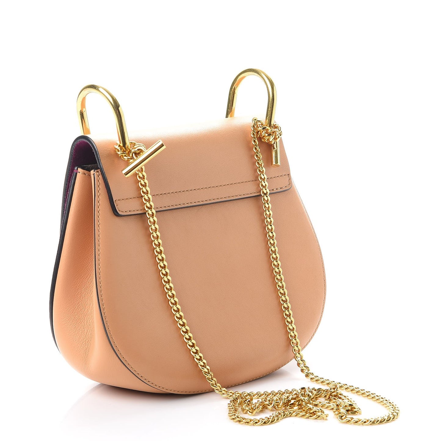 Suede Smooth Calfskin Lambskin MIni Drew Crossbody Misty Beige Bag