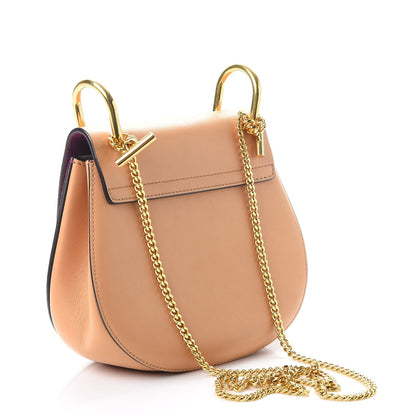 Chloe Suede Smooth Calfskin Lambskin MIni Drew Crossbody Misty Beige Bag 3 of 9