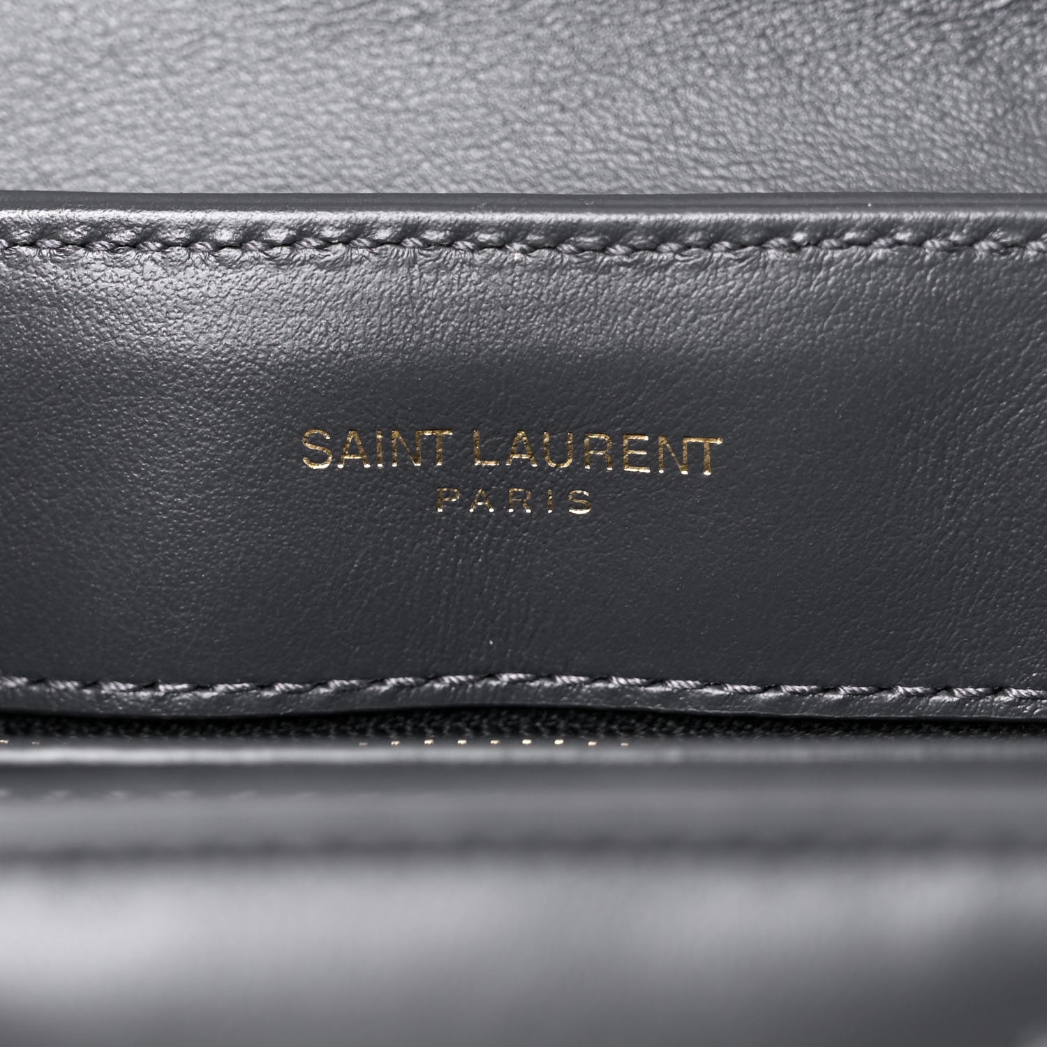 Saint Laurent Calfskin Y Quilted Monogram Toy Loulou Crossbody Bag Storm 6 of 10
