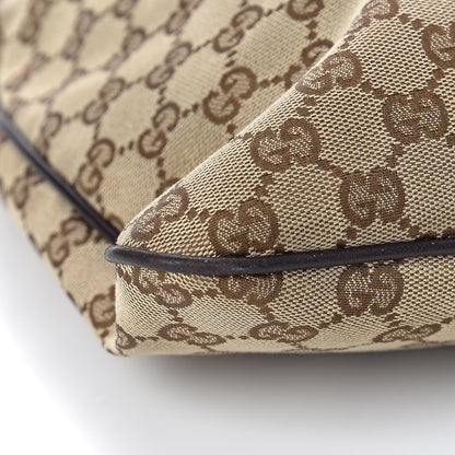 Gucci Monogram Medium New Britt Hobo Dark Brown 9 of 13