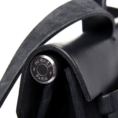 Hermes Toile Vache Calfskin Herbag 39 MM Black 31 of 33