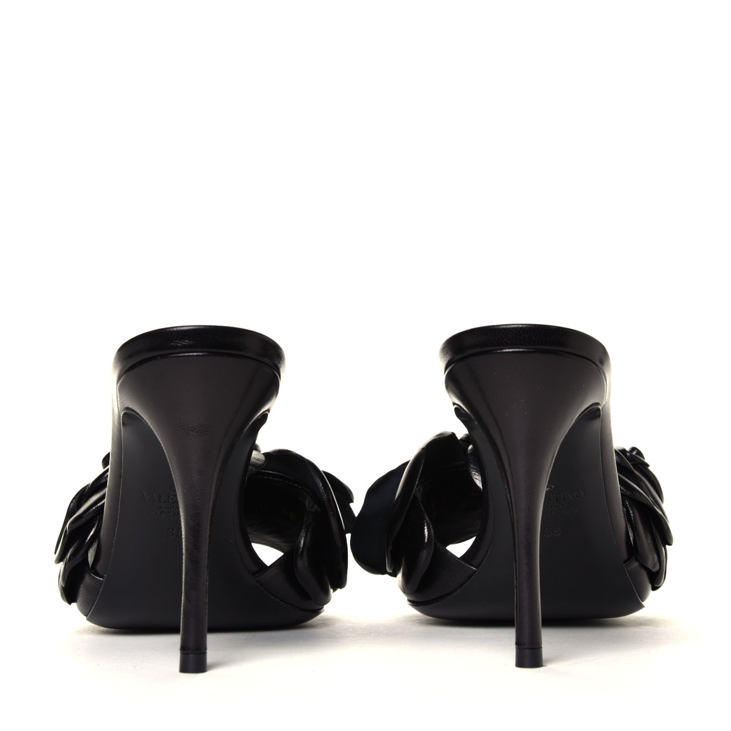 Kidskin Atelier 03 Rose Edition 90mm Slide Sandals 38 Black