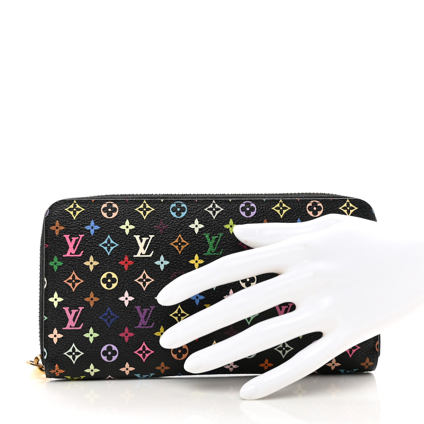 Monogram Multicolor Zippy Wallet Black Violet