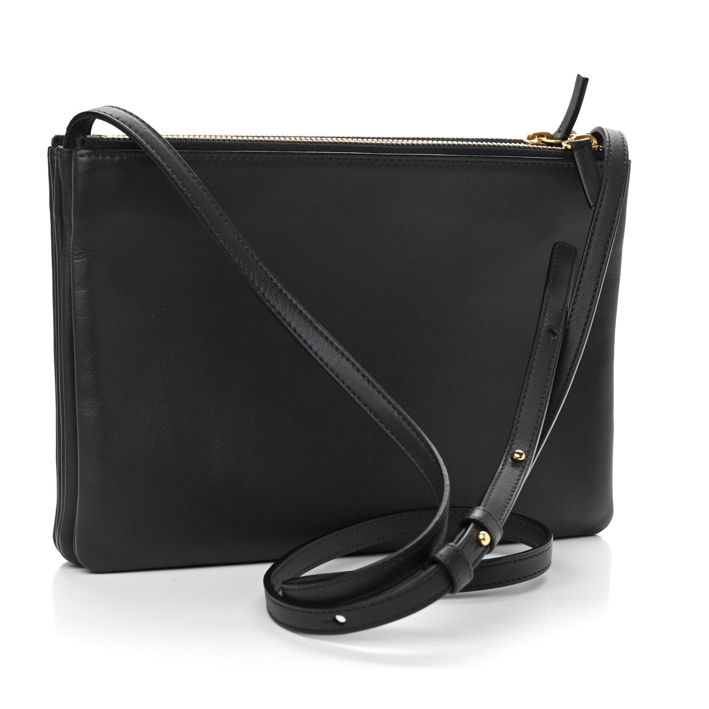Lambskin Large Trio Crossbody Bag Anthracite