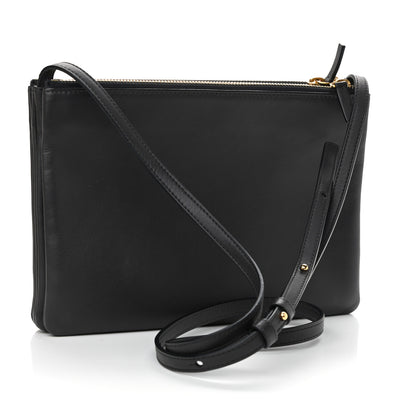 Celine Lambskin Large Trio Crossbody Bag Anthracite 3 of 11