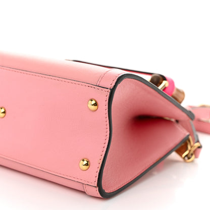 Gucci Wonka Grain Calfskin Mini Diana Tote Bag Wild Rose Fuxia Fluo 10 of 10