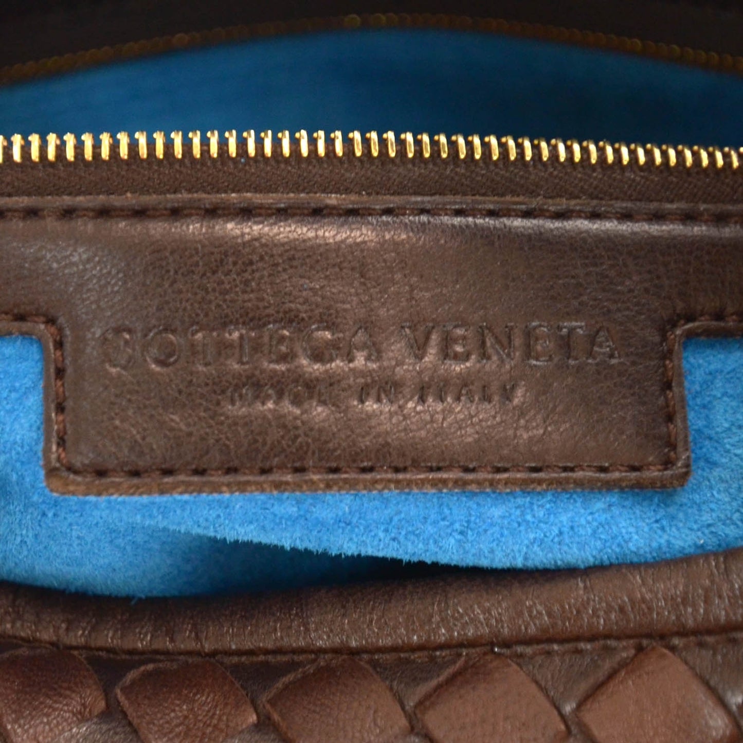 Nappa Intrecciato Medium Veneta Hobo Ebano