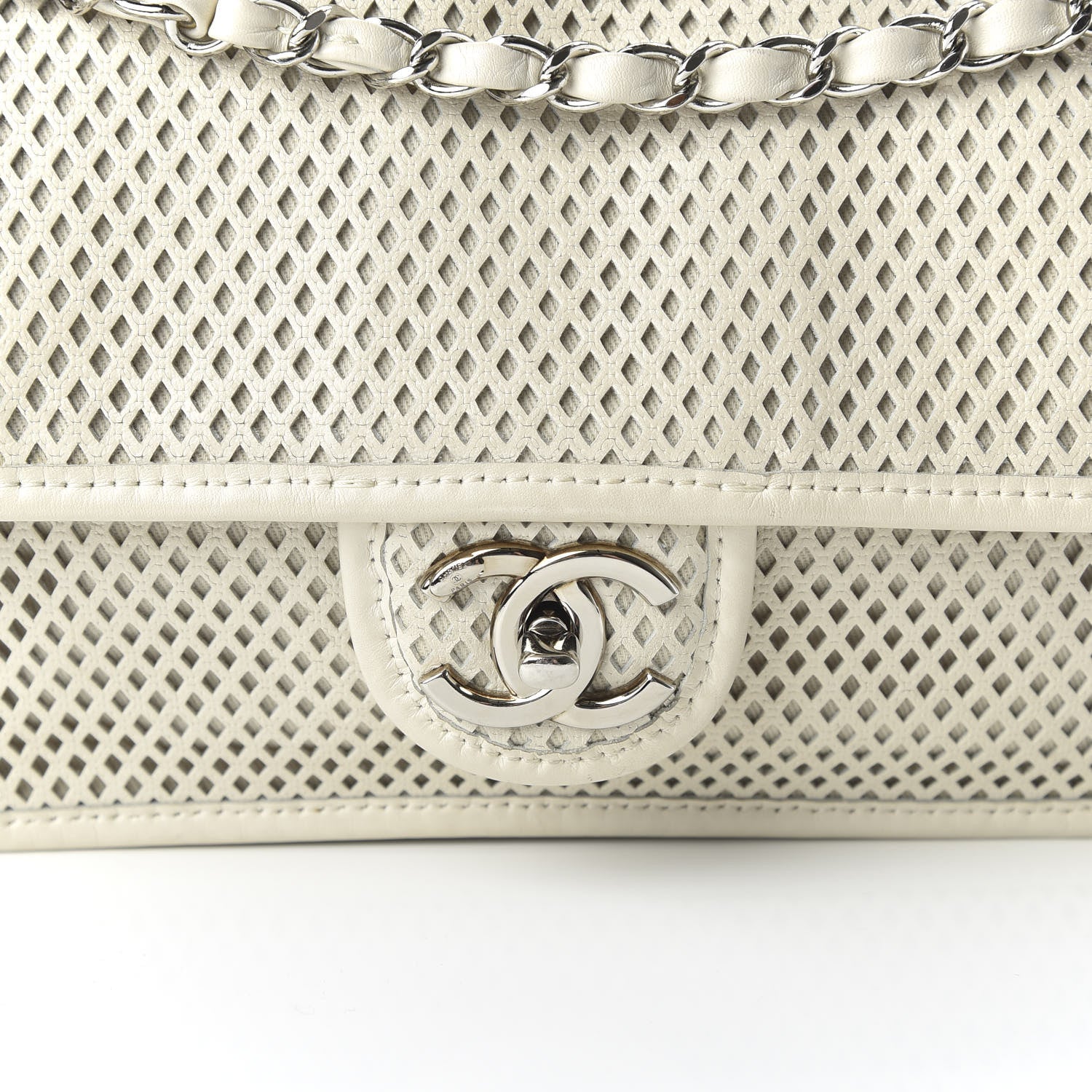 Chanel Perforated Calfskin Up In The Air Flap White 10 of 10