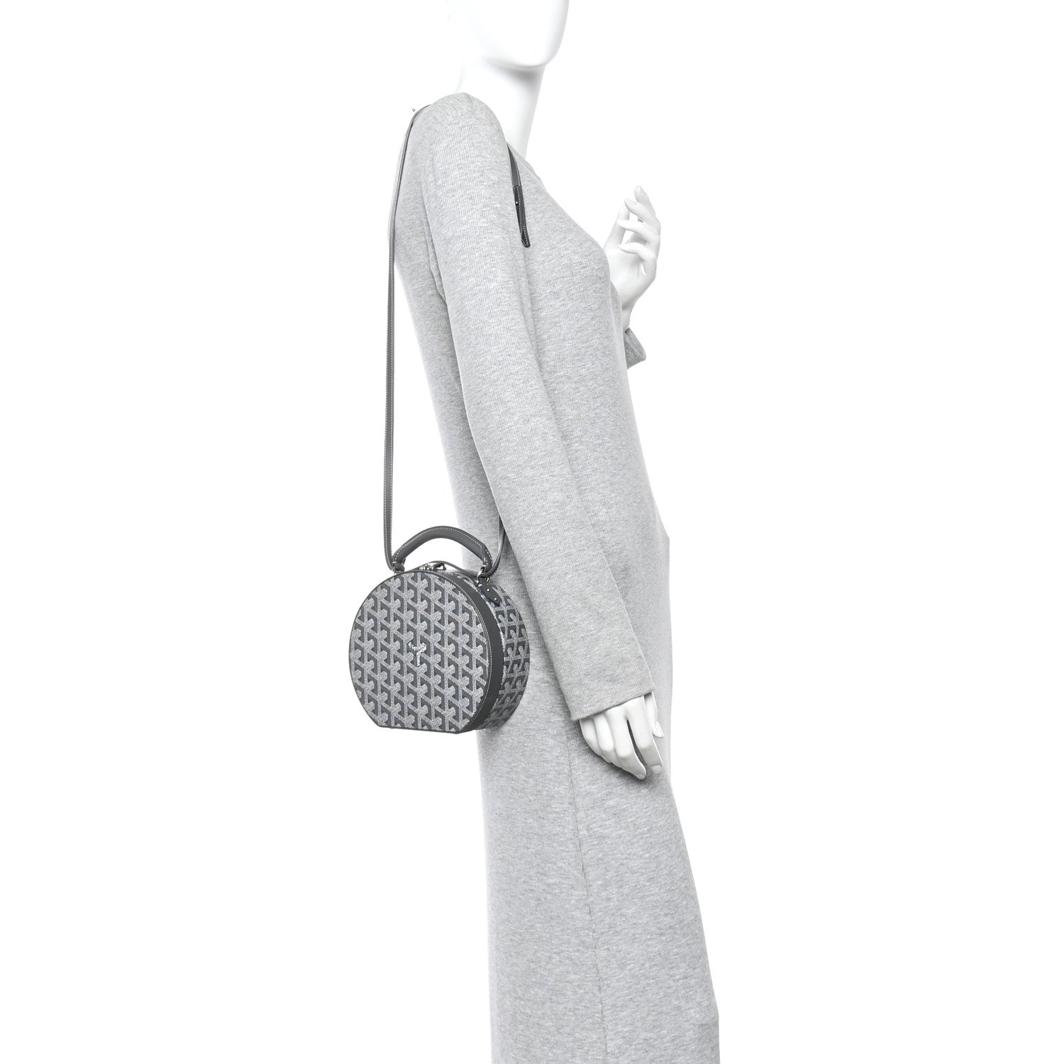 Goyard Goyardine Alto Hatbox Grey 2 of 9