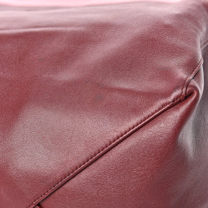 Celine Lambskin Horizontal Bi-Color Cabas Pink Rust 13 of 20