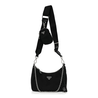 Prada Re-Nylon Saffiano Re-Edition 2005 Shoulder Bag Black 1 of 12