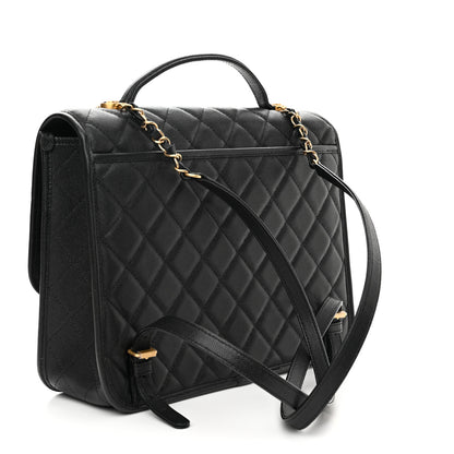 Chanel Caviar Quilted School Memory Backpack Black 3 of 10