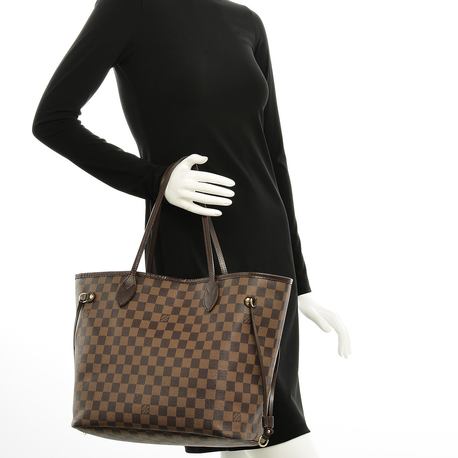 Louis Vuitton Damier Ebene Neverfull MM 2 of 7