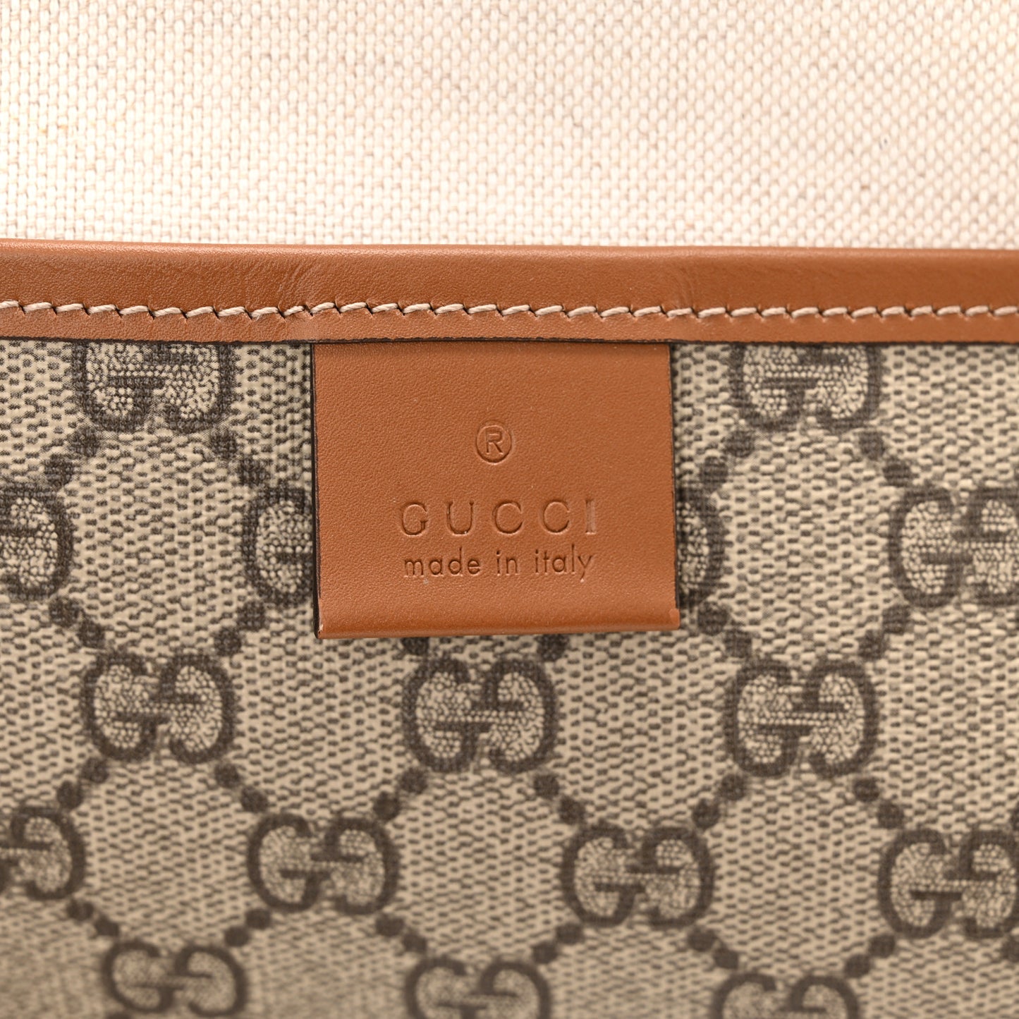 GG Plus Monogram Medium Signature Web Loop Tote Brown