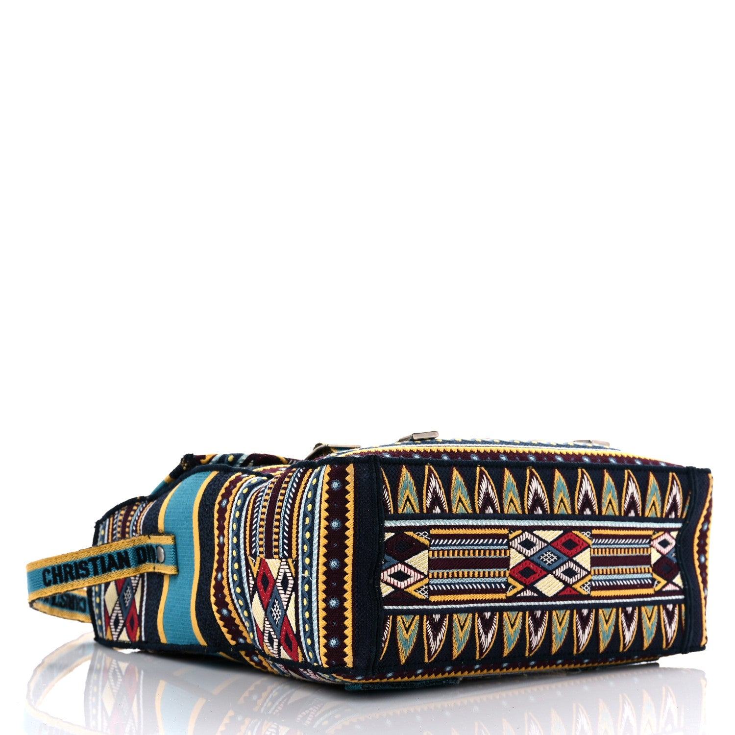 Christian Dior Canvas Embroidered Diorcamp Messenger Vert Multicolor 3 of 14