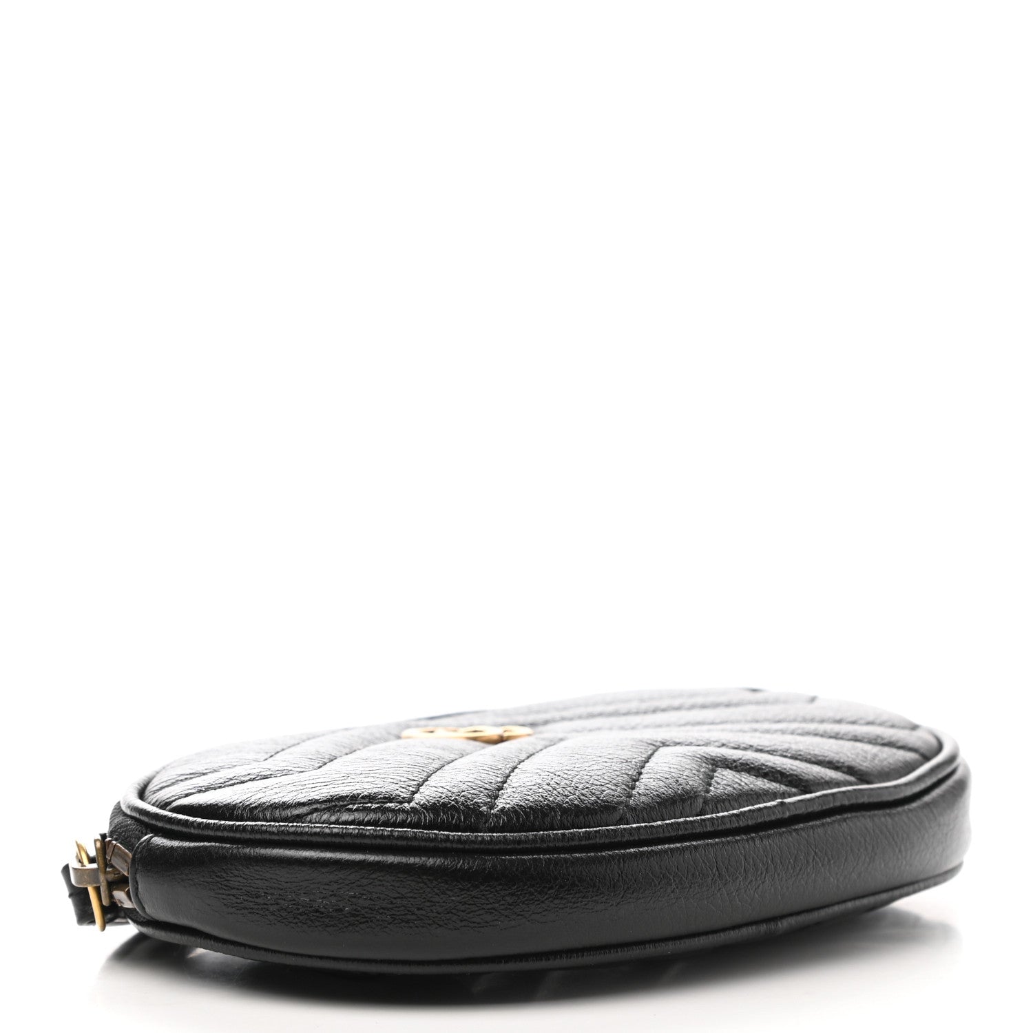 Gucci Calfskin Matelasse GG Marmont 2.0 Multi Belt Bag Pouch Black 4 of 10